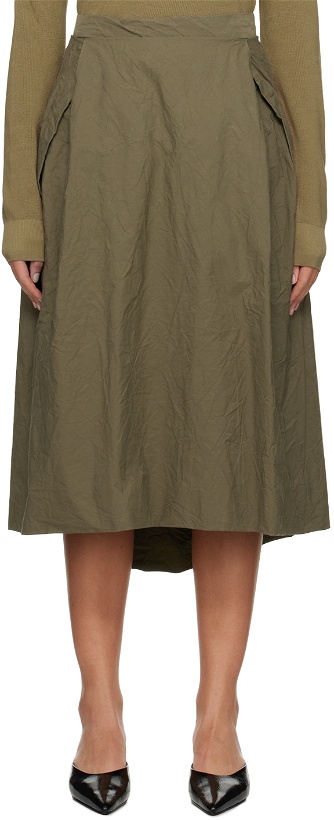 Photo: CASEY CASEY Green Moon Midi Skirt