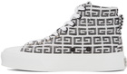 Givenchy White 4G Jacquard City Sneakers