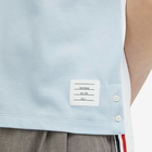 Thom Browne Men's Trompe L'Oeil Polo Shirt in Light Blue/White