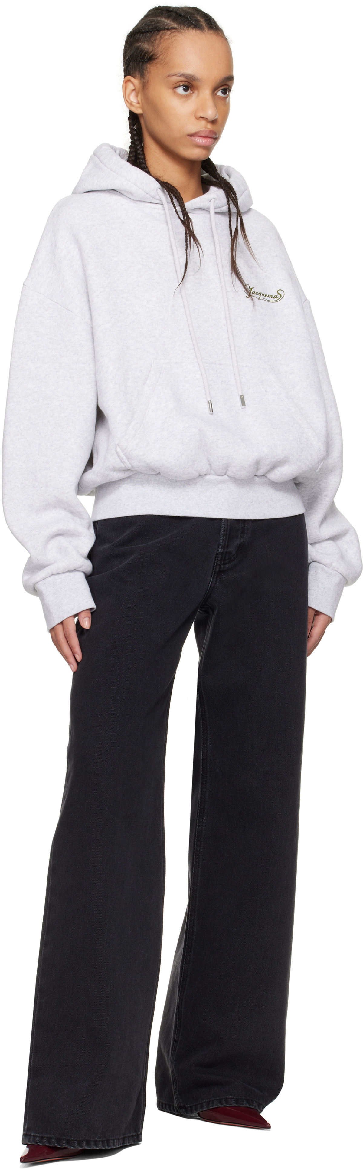 JACQUEMUS Gray 'The Corto' Hoodie