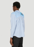 Striped Invader Shirt in Blue