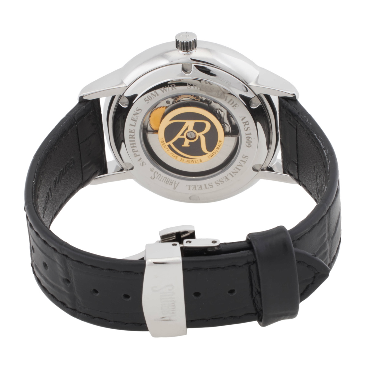 Arbutus Swiss-made Collection Automatic White Dial Mens Watch ARS1609SWB