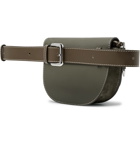 Loewe - Gate Large Suede and Textured-Leather Belt Bag - Green