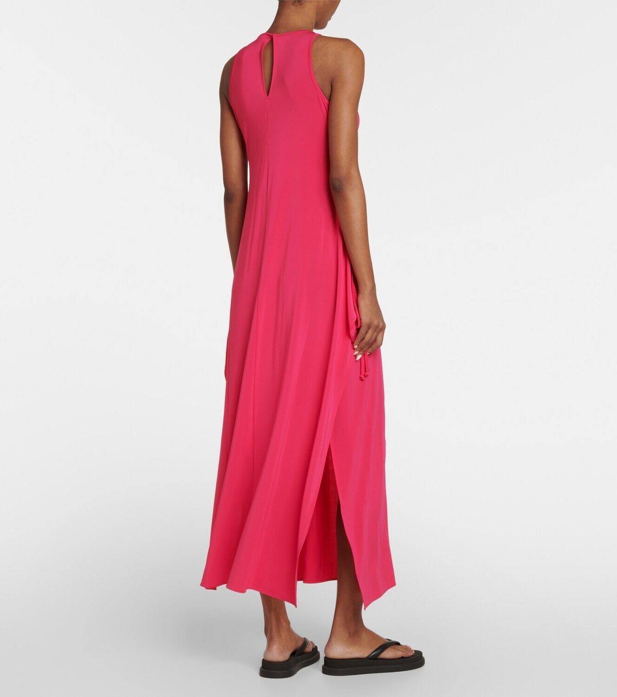 jacquard beach dress Toteme Monogram Jacquard Beach Dress Sand Cotton-Blend One Size