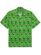 Vilebrequin - Charli Camp-Collar Printed Cotton and Linen-Blend Shirt - Green
