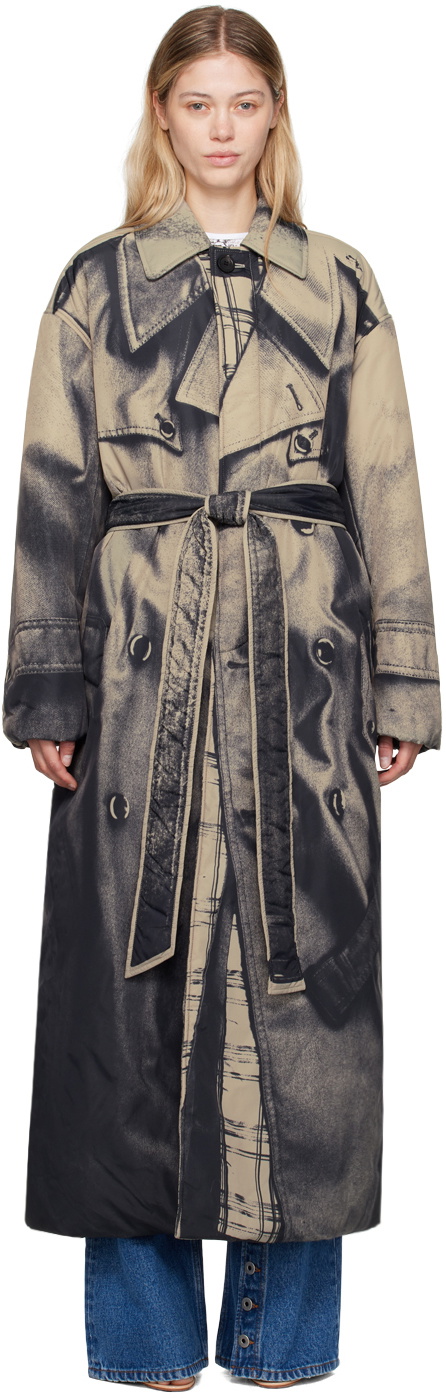 Jean Paul Gaultier Beige 'The Trompe L'œil' Trench Coat Jean Paul