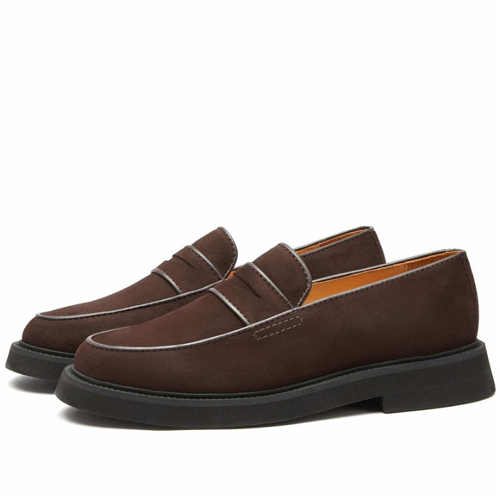 Photo: A.P.C. Men's Gael Suede Loafer in Brown
