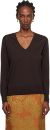 Dries Van Noten Brown Wool Sweater