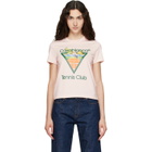 Casablanca Pink Tennis Club Icon Pyramid Abduction Fitted T‑shirt