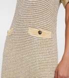 Tory Burch Striped velvet minidress