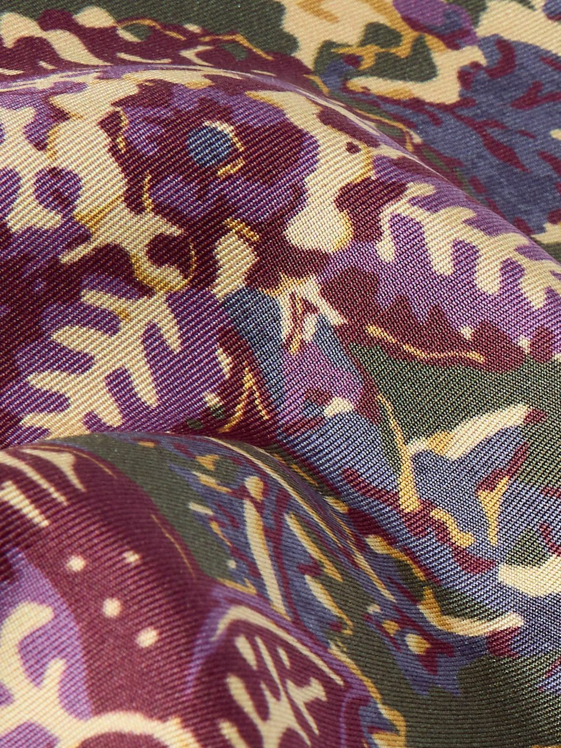 Favourbrook - Charleston Floral-Print Silk-Twill Pocket Square