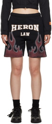 Heron Preston Black Heron Law Flames Shorts
