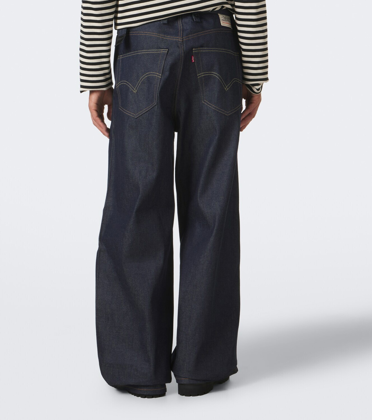 Sacai Belted wide-leg jeans