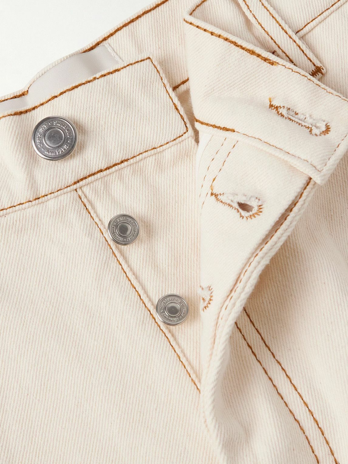 AMI PARIS - Wide-Leg Jeans - Neutrals