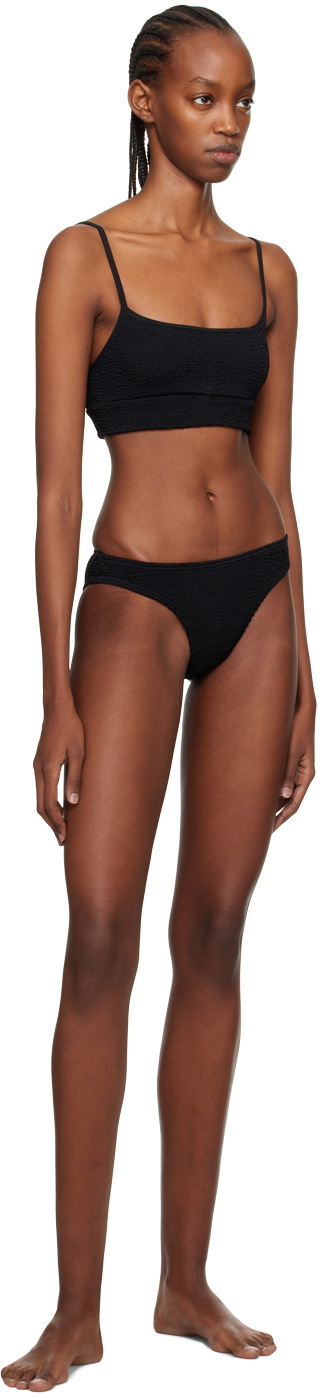 Bond-Eye Black Strap Saint Crop & Christy Bikini