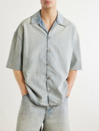 LOEWE - Camp-Collar Denim Shirt - Blue