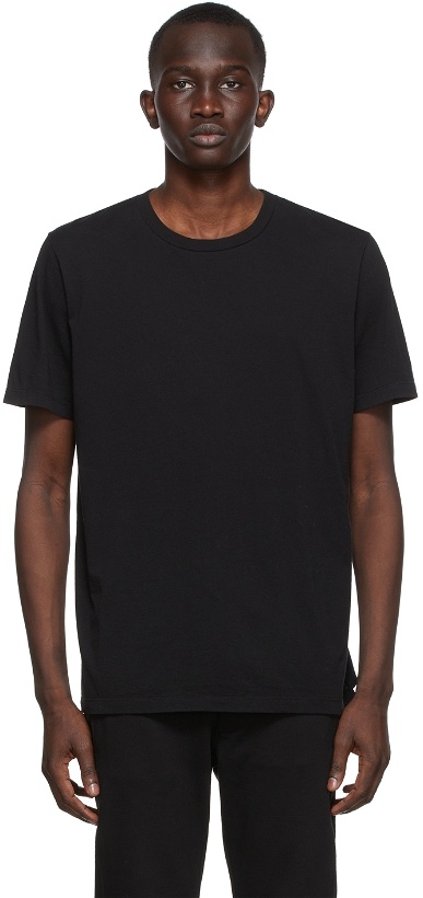 Photo: Saint Laurent Black Cotton T-Shirt
