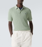 Polo Ralph Lauren Cable-knit cotton polo shirt