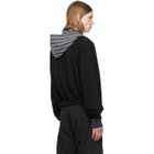 We11done Black Bubble Zip-Up Hoodie