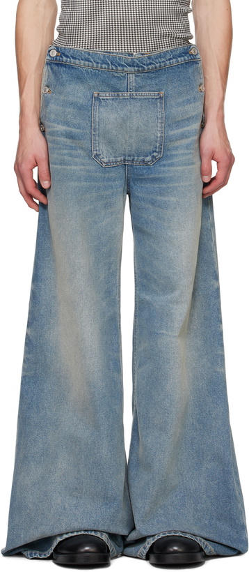 Photo: Courrèges Blue One Pocket Baggy Jeans