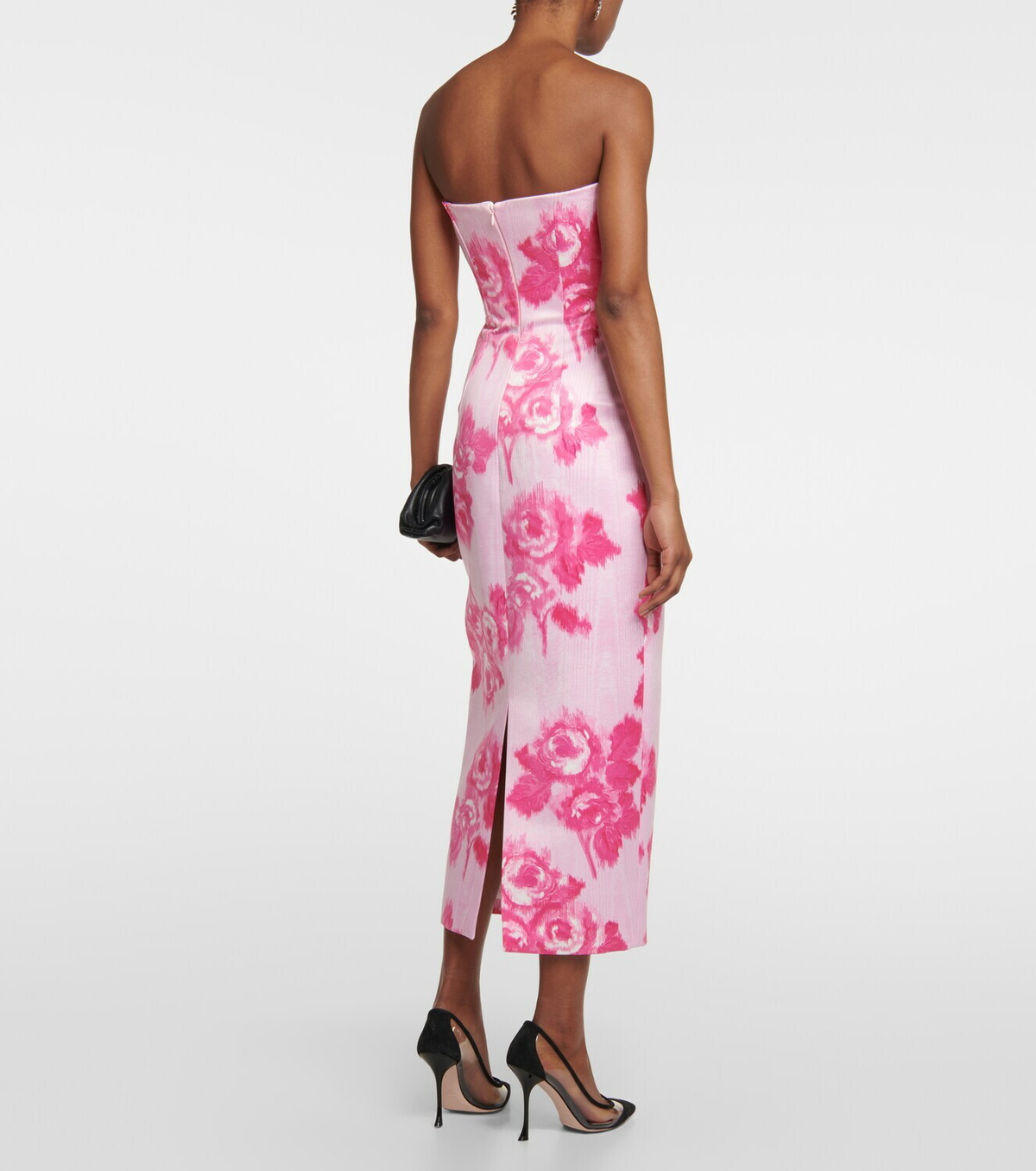 Emilia Wickstead Romina taffeta faille midi dress Emilia Wickstead