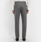 Ralph Lauren Purple Label - Grey Gregory Pleated Pinstriped Wool Suit Trousers - Men - Gray