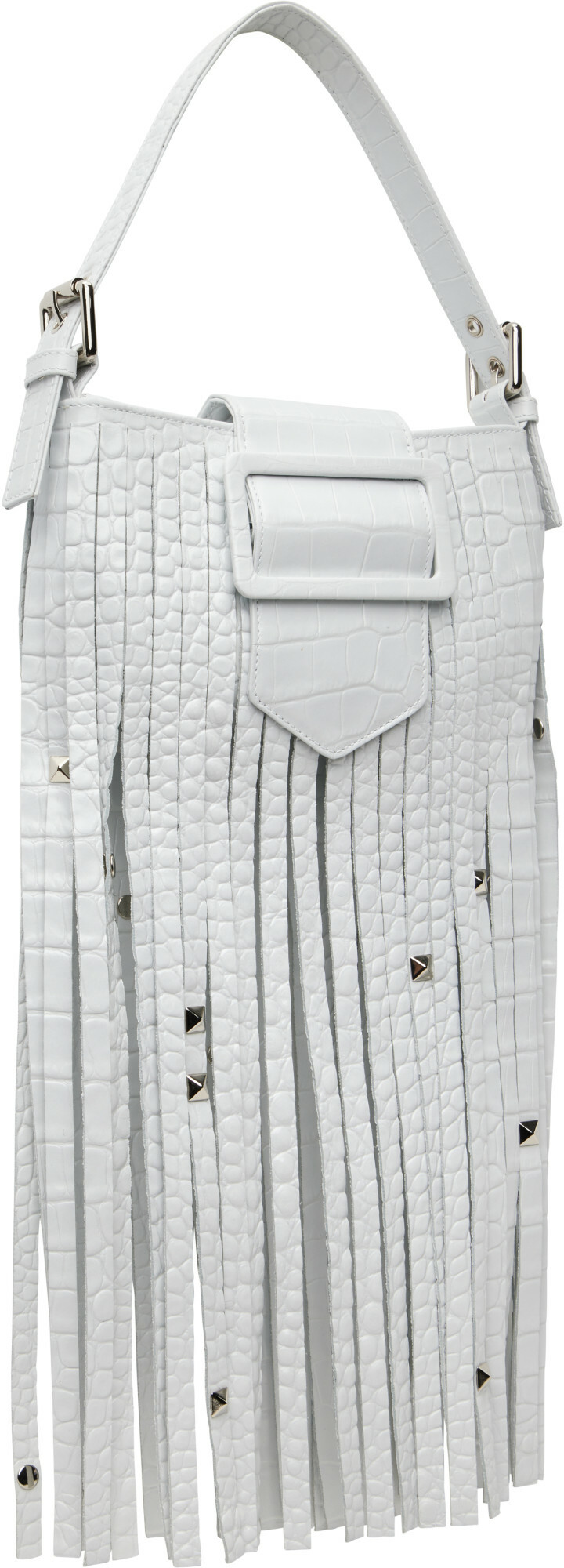 VAQUERA White Mini Fringe Bag