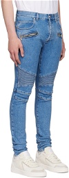 Balmain Blue Slim Cut Jeans