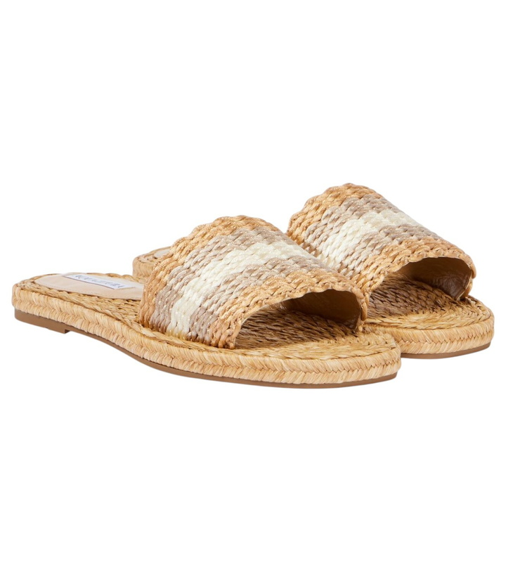 Photo: Aquazzura Playa raffia slides