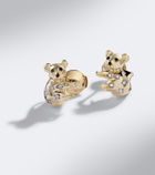 Yvonne Léon Koala 9kt gold earrings with diamonds
