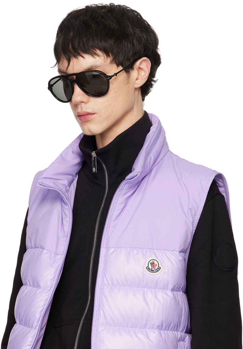 Moncler Black Peake Sunglasses