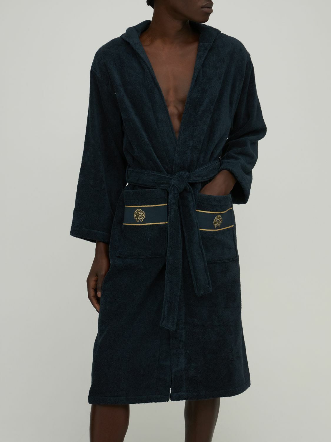 ROBERTO CAVALLI Gold New Cotton Bathrobe