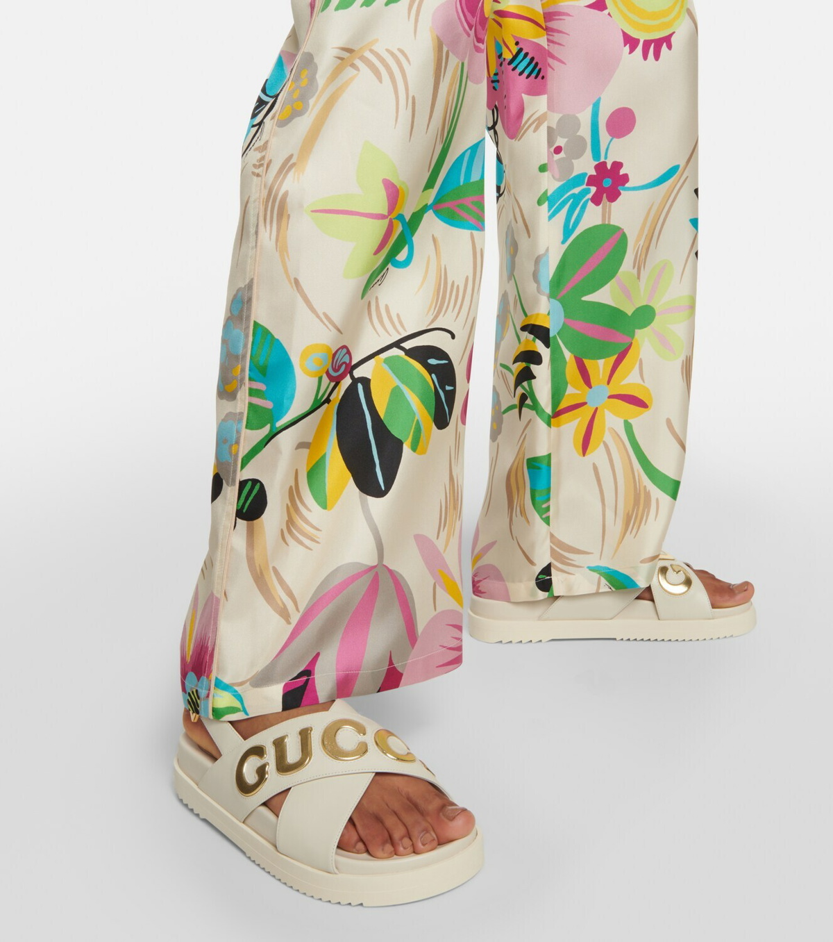 Gucci Embellished leather sandals