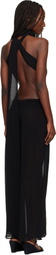 GUIZIO Black Marais Maxi Dress