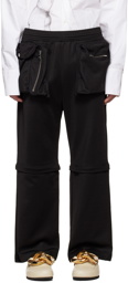 JW Anderson Black Convertible Utility Cargo Pants