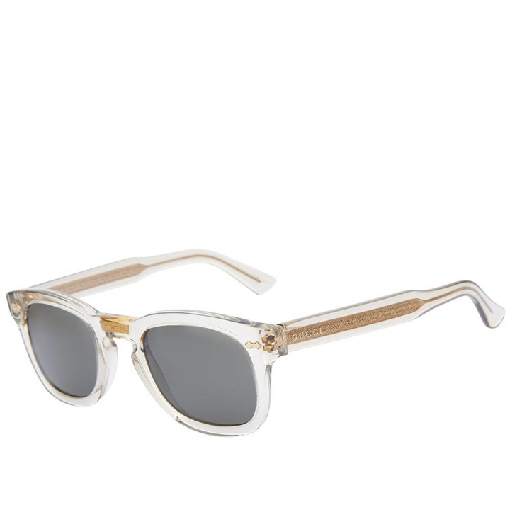 Photo: Gucci Men's Eyewear GG0182S Sunglasses in Brown/Green