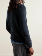 Inis Meáin - Donegal Merino Wool and Cashmere-Blend Sweater - Blue
