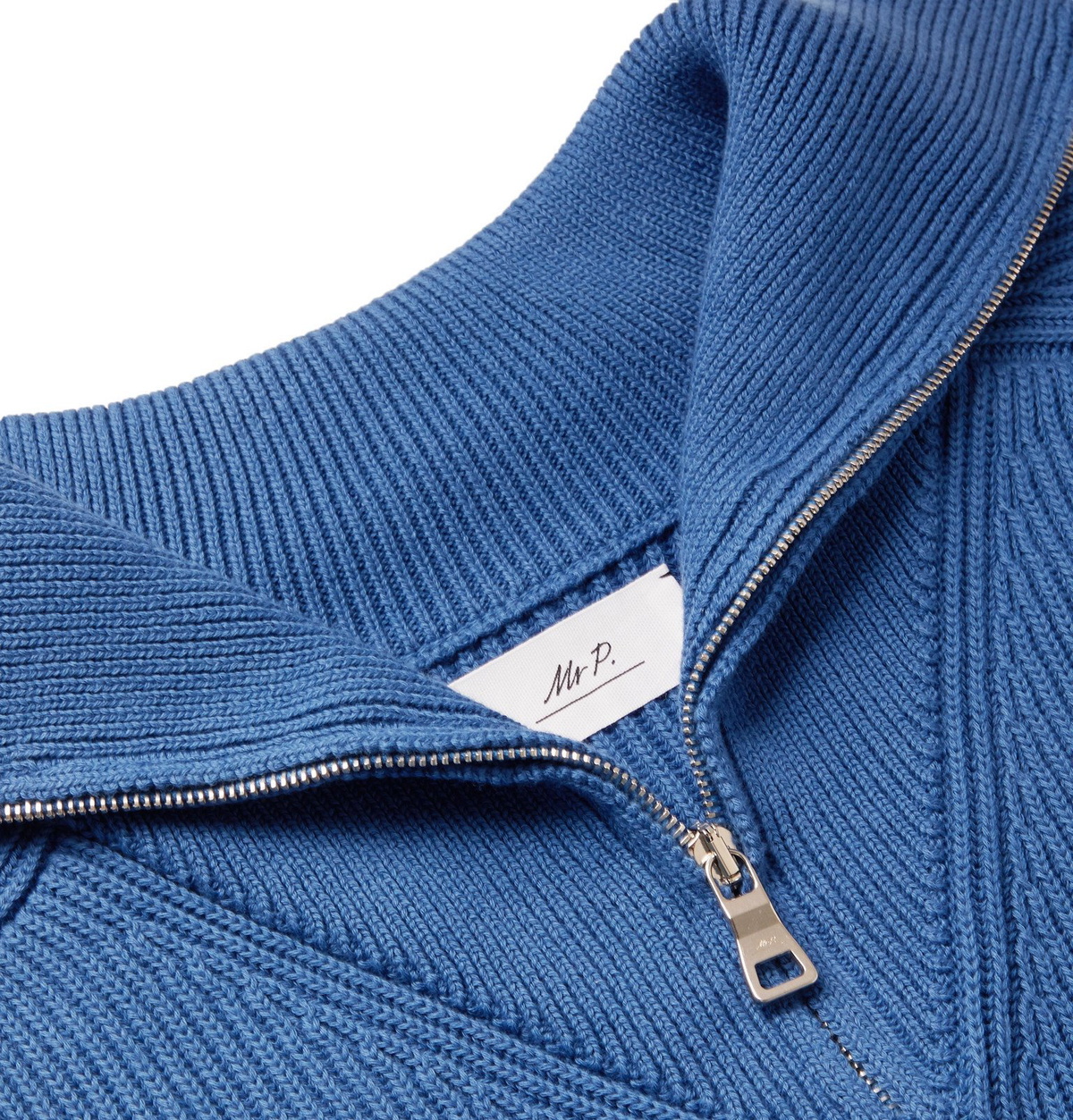 Blue zip up online jumper