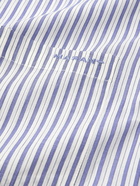 Marant - Jasolo Logo-Embroidered Striped Cotton-Poplin Shirt - Blue