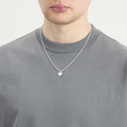 Human Made Men's Heart Necklace in Silver 
