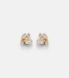 Suzanne Kalan 18kt gold earrings with diamonds