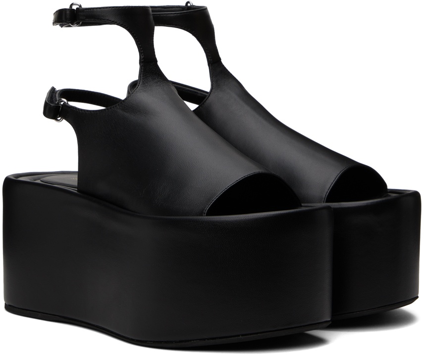 Sportmax Black Platform Sandals Sportmax