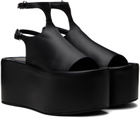 Sportmax Black Platform Sandals