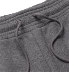 Ninety Percent - Wide-Leg Mélange Loopback Organic Cotton-Jersey Drawstring Shorts - Gray