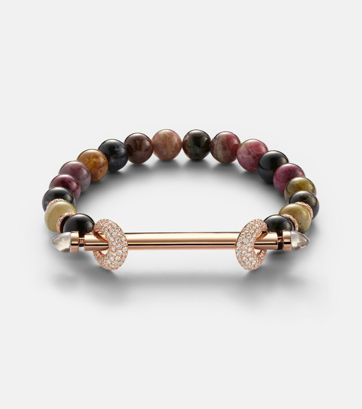 Ananya Chakra 18kt rose gold bracelet with gemstones