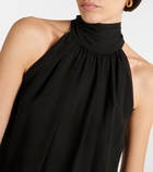 Max Mara Fiore halterneck silk top