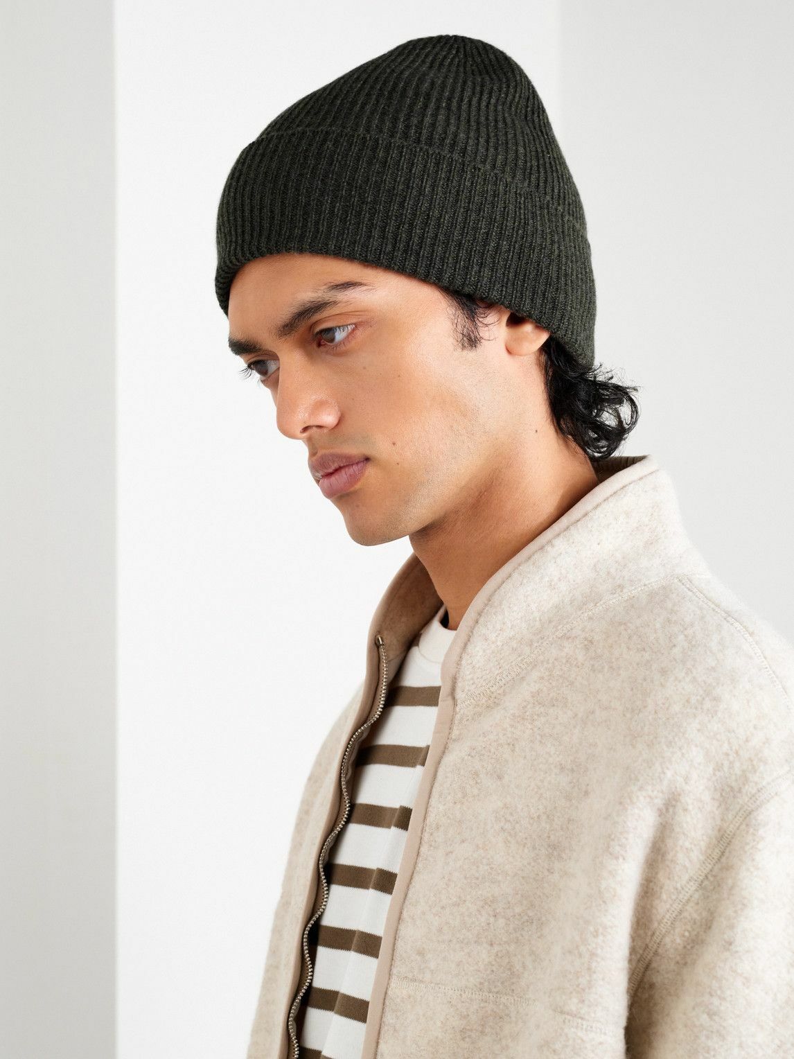 Johnstons of Elgin - Ribbed Cashmere Beanie