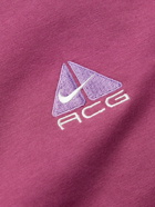 Nike - ACG Logo-Embroidered Recycled-Jersey T-Shirt - Pink