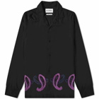 Noma t.d. Men's Paisley Hand Embroidery Shirt in Black