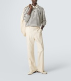 Wales Bonner City striped cotton polo shirt
